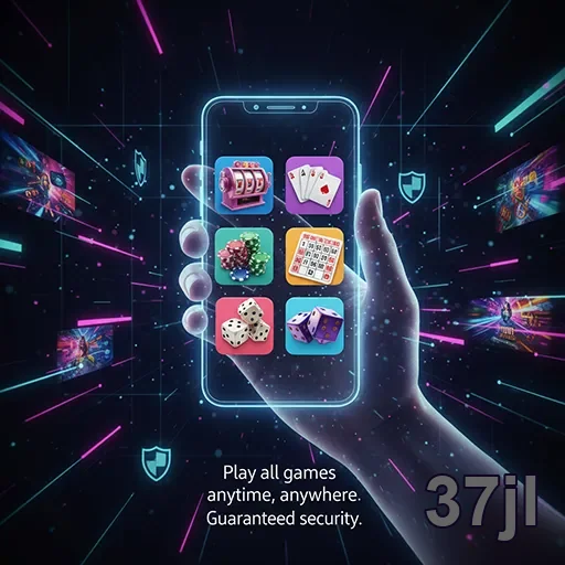 User enjoying casino games on 37jl mobile app